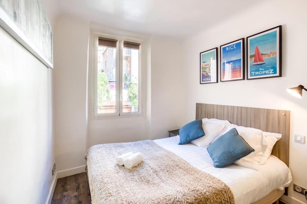 #40 Bright Sea View Suite For 6 2Mins Walk Port & Sea Villefranche-sur-Mer Luaran gambar