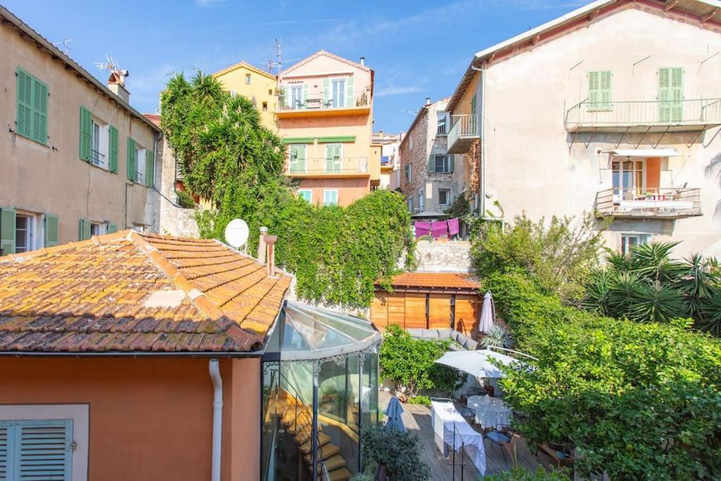 #40 Bright Sea View Suite For 6 2Mins Walk Port & Sea Villefranche-sur-Mer Luaran gambar