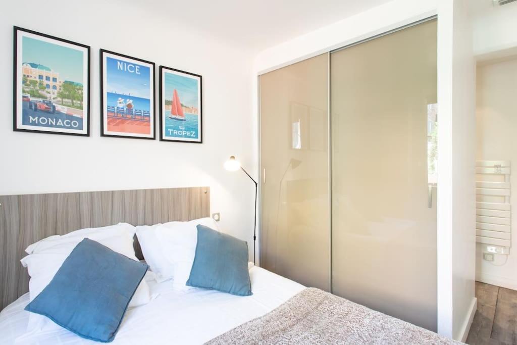 #40 Bright Sea View Suite For 6 2Mins Walk Port & Sea Villefranche-sur-Mer Luaran gambar