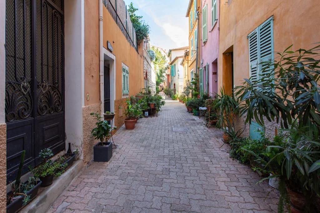 #40 Bright Sea View Suite For 6 2Mins Walk Port & Sea Villefranche-sur-Mer Luaran gambar