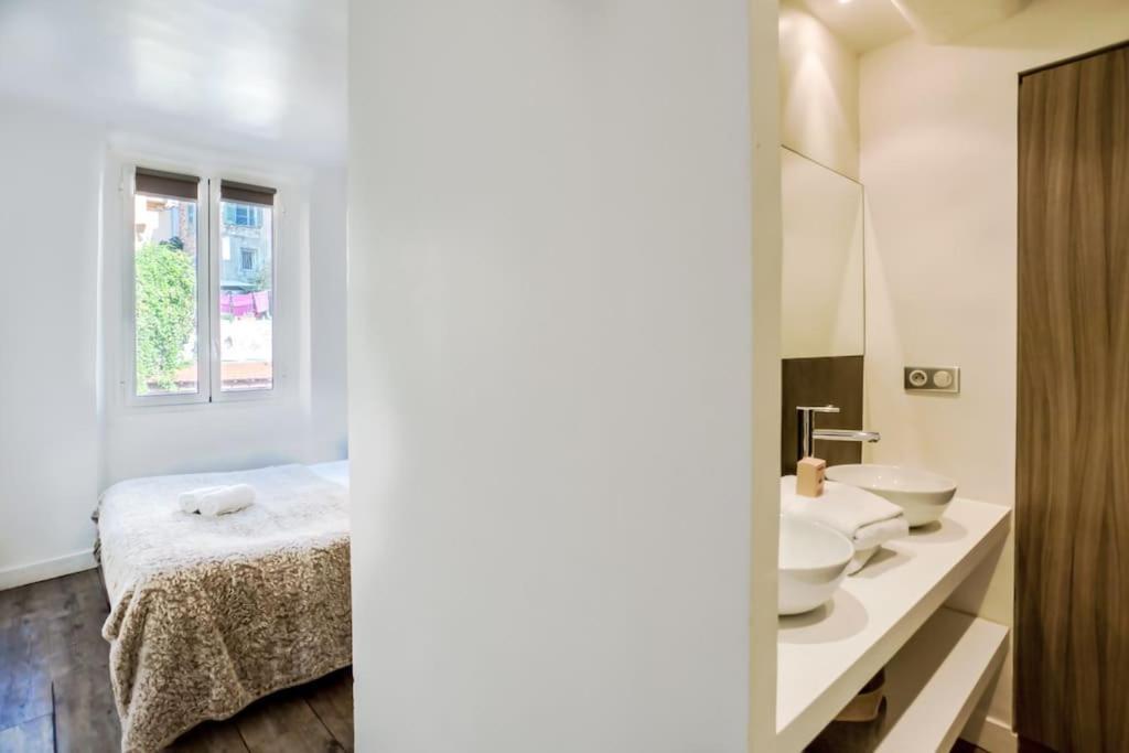 #40 Bright Sea View Suite For 6 2Mins Walk Port & Sea Villefranche-sur-Mer Luaran gambar